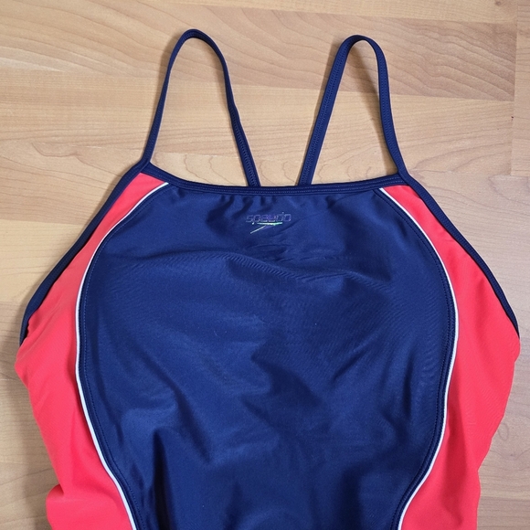 Speedo Quantum Splice One Piece Swimsuit Women 14 Athletic Swimming Surf UPF 50+ - Picture 4 of 15